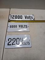 Lot de 3 plaques émaillée industrielle, Enlèvement ou Envoi, Comme neuf, Panneau publicitaire