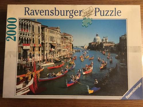 Puzzel Ravensburger 2000 stukjes Venetië historische regatta, Hobby & Loisirs créatifs, Sport cérébral & Puzzles, Utilisé, Puzzle