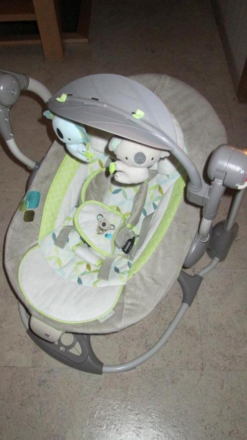 Baby-swing, schommel  (melodieën, natuurgeluiden)  Ingenuity, Kinderen en Baby's, Wipstoeltjes, Zo goed als nieuw, Schommelstoel