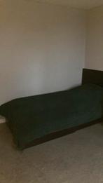 Zwarte eenpersoons bed, Ophalen, Gebruikt, 90 cm, Eenpersoons