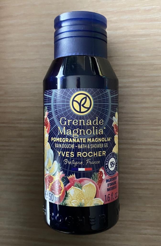 Bad -en douchegel granaatappel magnolia Yves Rocher 50ml, Verzenden, Nieuw, Bad & Douche