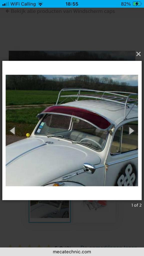 Zonnescherm VW Kever, Auto-onderdelen, Overige Auto-onderdelen, Volkswagen, Nieuw, Ophalen