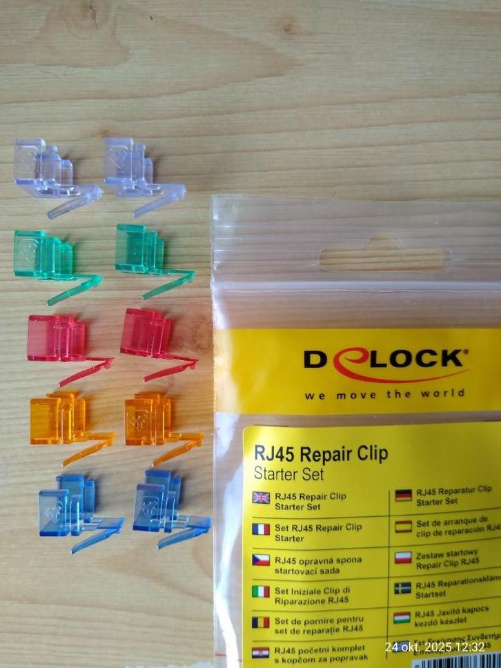 DLOCK RF45 Repair Clip set Ethernet LAN, Computers en Software, Pc- en Netwerkkabels, Nieuw, Ophalen