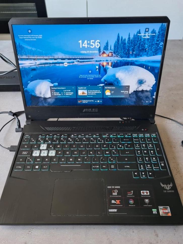 ASUS gaminglaptop, Computers en Software, Windows Laptops, Gebruikt, 15 inch, SSD, Onbekend, 16 GB, Azerty, Met videokaart, Gaming
