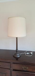 Lamp zuiver kristal en schemerlamp met echte bronzen voet, Ophalen, Overige materialen, 50 tot 75 cm, Klassiek