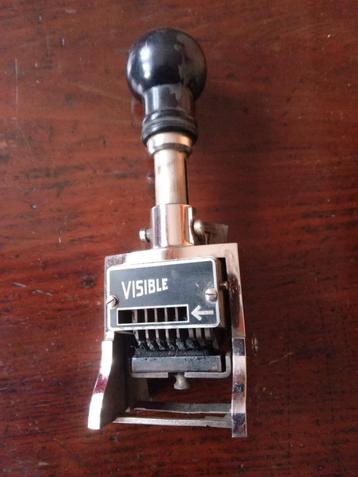 Oude inktstempel. beschikbaar voor biedingen