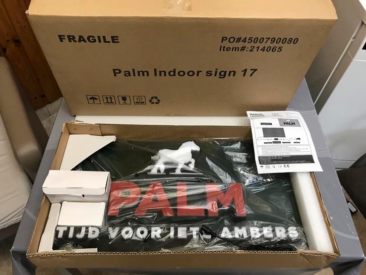 Palm LED lichtreclame. nieuw, Verzamelen, Merken en Reclamevoorwerpen, Nieuw, Lichtbak of (neon) lamp, Ophalen of Verzenden