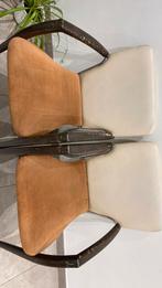 Leolux eetkamerstoelen, Huis en Inrichting, Gebruikt, Twee, Bruin, Ophalen of Verzenden