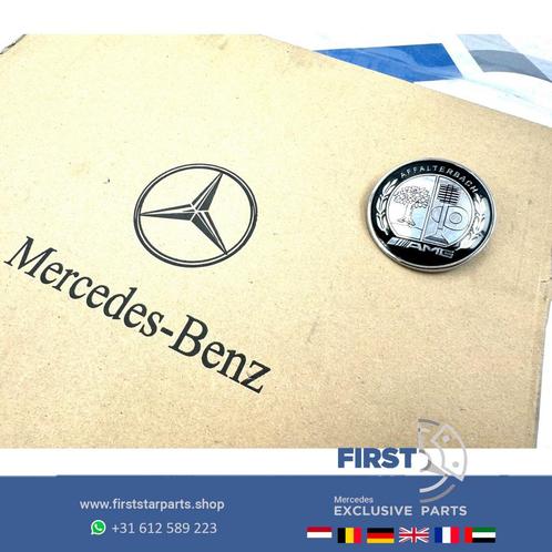 Mercedes AMG AFFALTERBACH EMBLEEM VOORBUMPER LOGO BADGE A45, Auto-onderdelen, Carrosserie, Mercedes-Benz, Gebruikt, Ophalen of Verzenden