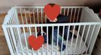 houten kinderbedje wit, Ophalen, Zo goed als nieuw, Matras