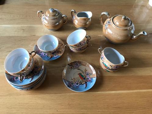 Servies in eierporselein, Huis en Inrichting, Keuken | Servies, Zo goed als nieuw, Compleet servies, Overige stijlen, Porselein