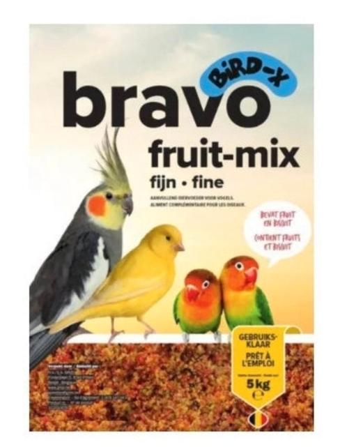 Bravo Mélange de Fruits Fin 5kg - Bird-X Grizo, Animaux & Accessoires, Nourriture pour Animaux, Enlèvement ou Envoi
