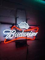 Budweiser glas neon lamp / lichtreclame, Verzamelen, Ophalen of Verzenden, Nieuw, Lichtbak of (neon) lamp