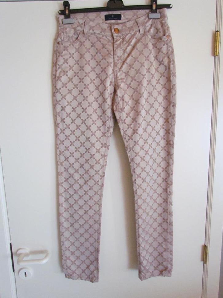 Damesbroek Xandres, Kleding | Dames, Broeken en Pantalons, Gedragen, Maat 36 (S), Beige, Lang, Ophalen of Verzenden
