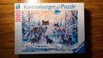 Ravensbuger puzzel met wolven (1.000 stukjes), Hobby & Loisirs créatifs, Sport cérébral & Puzzles, Comme neuf, Enlèvement ou Envoi