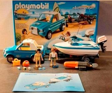Playmobil/set nr.6864/auto met boot beschikbaar voor biedingen