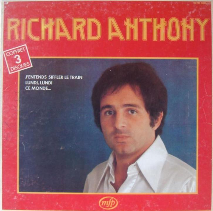 vinyl: RICHARD ANTHONY - RICHARD ANTHONY - 3LP-box, Cd's en Dvd's, Vinyl | Pop, Zo goed als nieuw, 1960 tot 1980, 12 inch, Ophalen of Verzenden