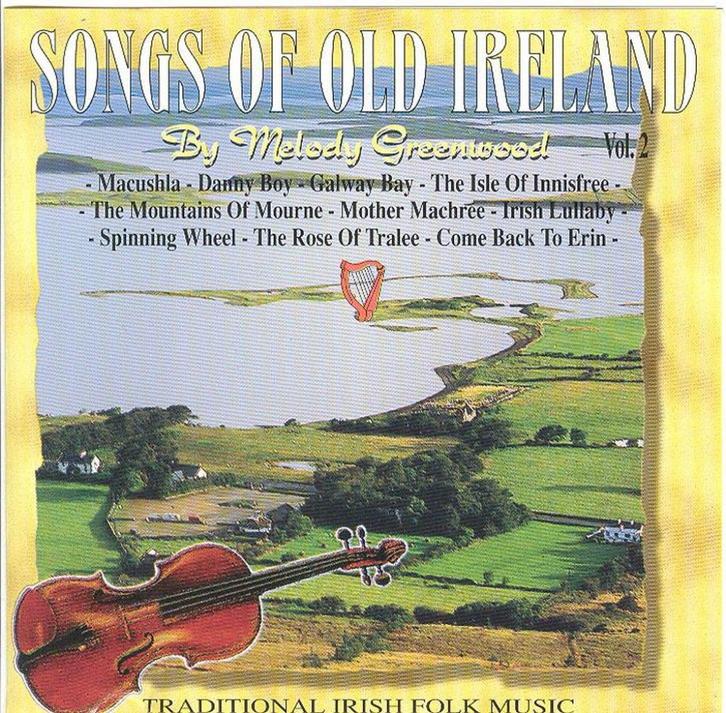 CD * MELODY GREENWOOD - SONGS OF OLD IRELAND, Cd's en Dvd's, Cd's | Wereldmuziek, Zo goed als nieuw, Europees, Verzenden
