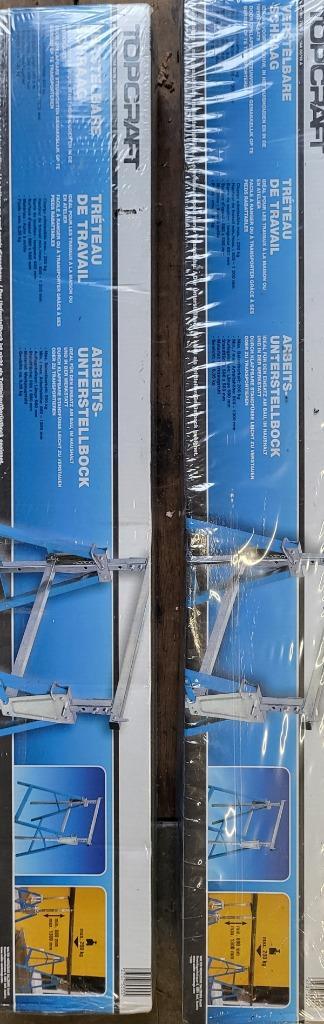 2 verstelbare schragen TOPCRAFT, Doe-het-zelf en Bouw, Werkbanken, Nieuw, Ophalen
