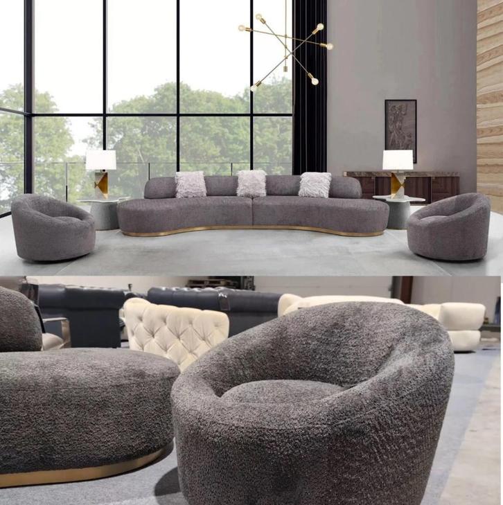 💥PROMO💥Ensemble Canapé 6 places + 2 fauteuils Neufs, Maison & Meubles, Canapés | Salons, Neuf, Banc droit, Quatre personnes ou plus