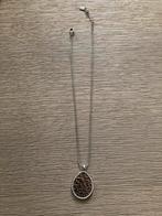 Nieuwe ketting en hanger met steentjes (Fiell), Ophalen, Nieuw, Zilver, Verstelbaar