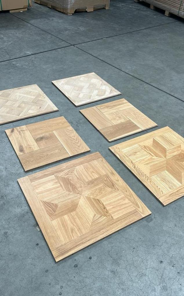 Uniek echt eiken Versailles parket vloeren vloerdelen, Tuin en Terras, Bloempotten, Zo goed als nieuw, Ophalen of Verzenden