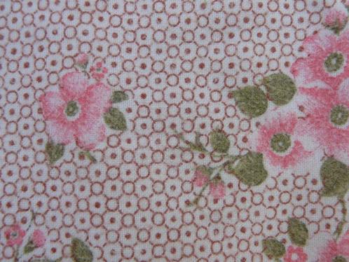 Vintage flanellen hoeslakens met bloemmotief, Huis en Inrichting, Slaapkamer | Beddengoed, Gebruikt, Hoeslaken of Sloop, Tweepersoons