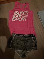 Topje en sportbroekje van superdry (NIEUW NOOIT GEDRAGEN!), Nieuw, Roze, Maat 36 (S), Ophalen