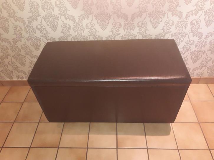 mooie zwarte speelgoedkist met kussen, Kinderen en Baby's, Kinderkamer | Inrichting en Decoratie, Gebruikt, Overige typen, Ophalen