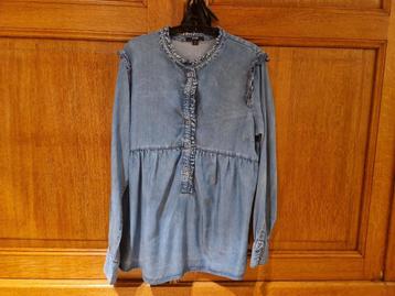 Chemise jeans, Enlèvement ou Envoi, Comme neuf, Taille 38/40 (M), Bleu