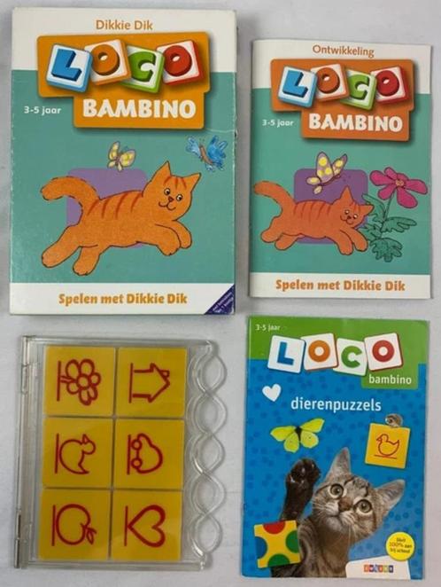 Loco Bambino Dikkie Dik Basisdoos en Dierenpuzzels Boekje, Kinderen en Baby's, Speelgoed | Educatief en Creatief, Zo goed als nieuw
