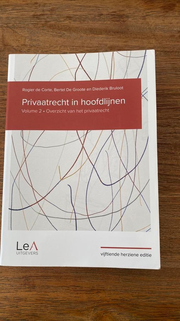 Rogier de Corte - Privaatrecht in hoofdlijnen 15de editie, Livres, Science, Enlèvement