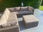 Loungeset, Tuin en Terras, Tuinsets en Loungesets, Ophalen, 5 zitplaatsen, Hocker, Zo goed als nieuw