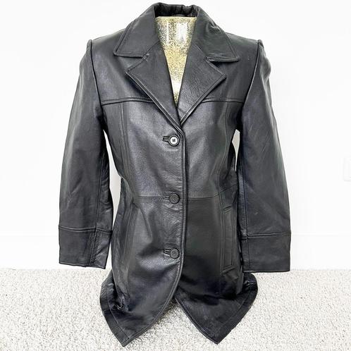 Veste Master Classics en cuir souple 4 (L) 65,00 €, Vêtements | Femmes, Vestes | Hiver, Neuf, Taille 42/44 (L), Noir, Envoi