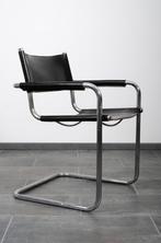 S34 buisframe stoelen van Jox interni in zwart leer, Noir, Cuir, Cinq, Six Chaises ou plus, Utilisé