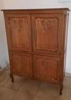Prachtig vintage TV meubel massief hout, Ophalen, Gebruikt, 100 tot 150 cm, 100 tot 150 cm