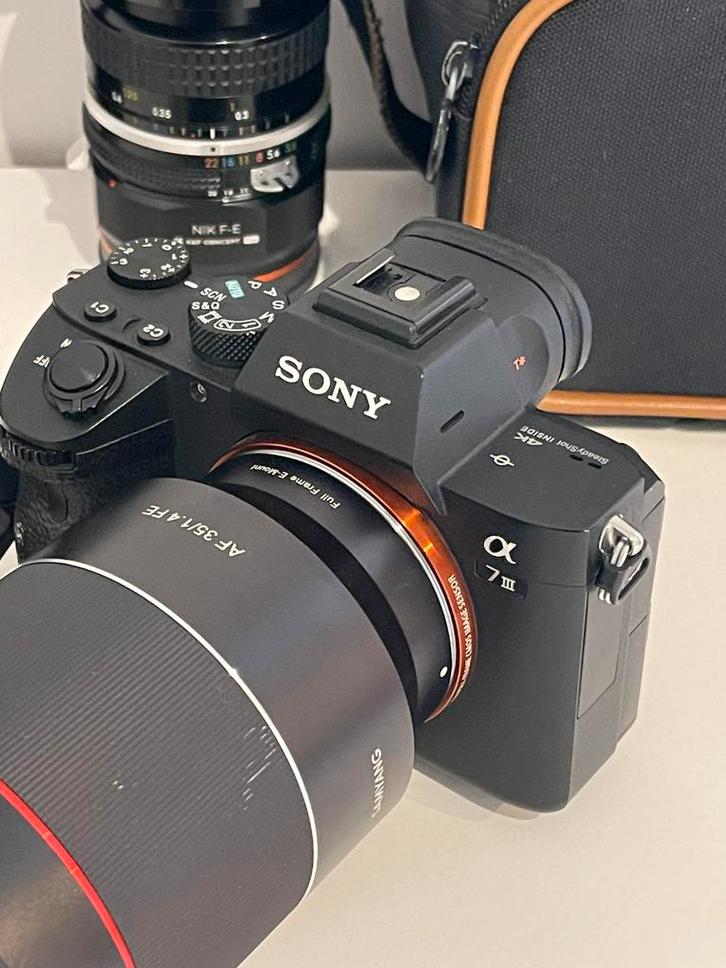 Sony A7iii et 35mm f1.4 Samyang, Audio, Tv en Foto, Fotocamera's Analoog, Zo goed als nieuw, Ophalen of Verzenden