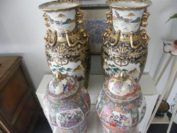 deux paires de vases chinois 