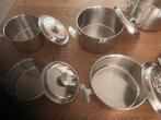 VANSTAHL 18/10 inox keramische kookplaat geen inductie, Maison & Meubles, Inox, Utilisé, Enlèvement ou Envoi, Ensemble de casseroles
