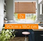 2 jaloezieën van bamboe 90x180, Huis en Inrichting, Stoffering | Gordijnen en Lamellen, Ophalen, Zo goed als nieuw