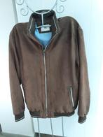 Zo goed als Nieuw: Gevoerde heren blouson maat Medium *C&A*, Kleding | Heren, Jassen | Winter, Bruin, Maat 48/50 (M), Zo goed als nieuw