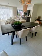 Massieve houten tafel 260x95, Ophalen, Gebruikt, Modern cosmopolitan, Eikenhout