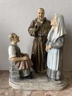 Beeld Pater Pio met zijn ouders (18 cm), Verzamelen, Religie, Nieuw, Ophalen of Verzenden, Christendom | Katholiek, Beeld(je)