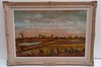 oud schilderij met initialen, Ophalen of Verzenden