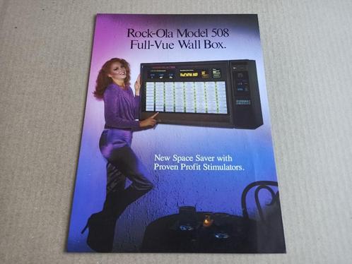 Flyer: Rock-ola Wallbox 508 (1981) jukebox, Verzamelen, Automaten | Jukeboxen, Ophalen
