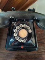 Antieke zwarte telefoon met draaischijf, Telecommunicatie, Ophalen, Zo goed als nieuw, Met draaischijf