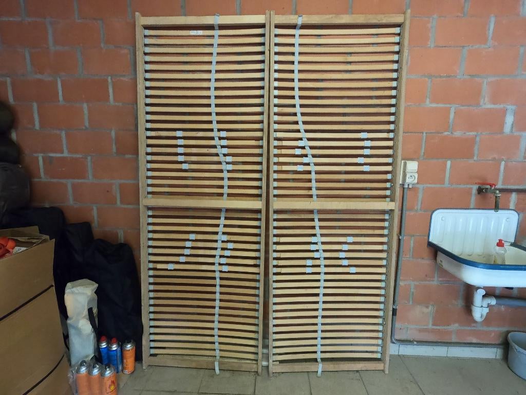 2 Laten bodem ikea 70x200 (140x200), Ophalen, 70 cm of minder, Tweepersoons, Zo goed als nieuw