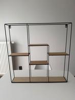 Wandrek zwart met hout, Enlèvement, Comme neuf