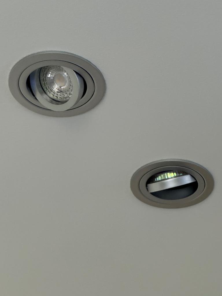 2 x Wever & Ducre Slalom Mat Chroom ( GU10 250 V ), Ophalen of Verzenden, Zo goed als nieuw, Metaal, Modern