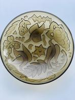 Antieke art deco schaal in glas, Antiek en Kunst, Ophalen of Verzenden